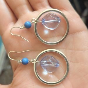 Dangling Hoop Earrings